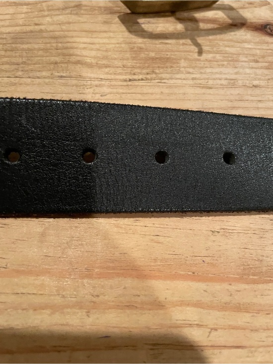 Lucky Brand Leathef VTG Black Brown Contrast Stitch Belt Rare EUC L XL main image 13